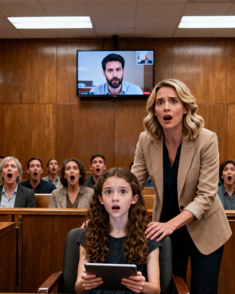 My husband filed for divorce, hoping to gain custody of our daughter—but in court, she shocked the judge by saying, “Your Honor, can I show you something Mom doesn’t know?”