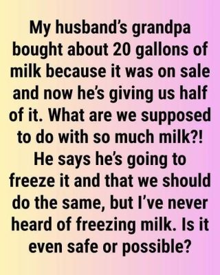 Did You Know That You Can Freeze Milk?
