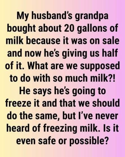 Did You Know That You Can Freeze Milk?