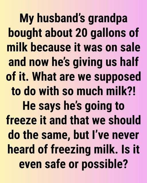 Did You Know That You Can Freeze Milk?
