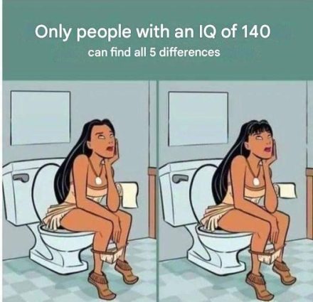 Test: Only a person with an IQ of 140 can find the 5 differences…